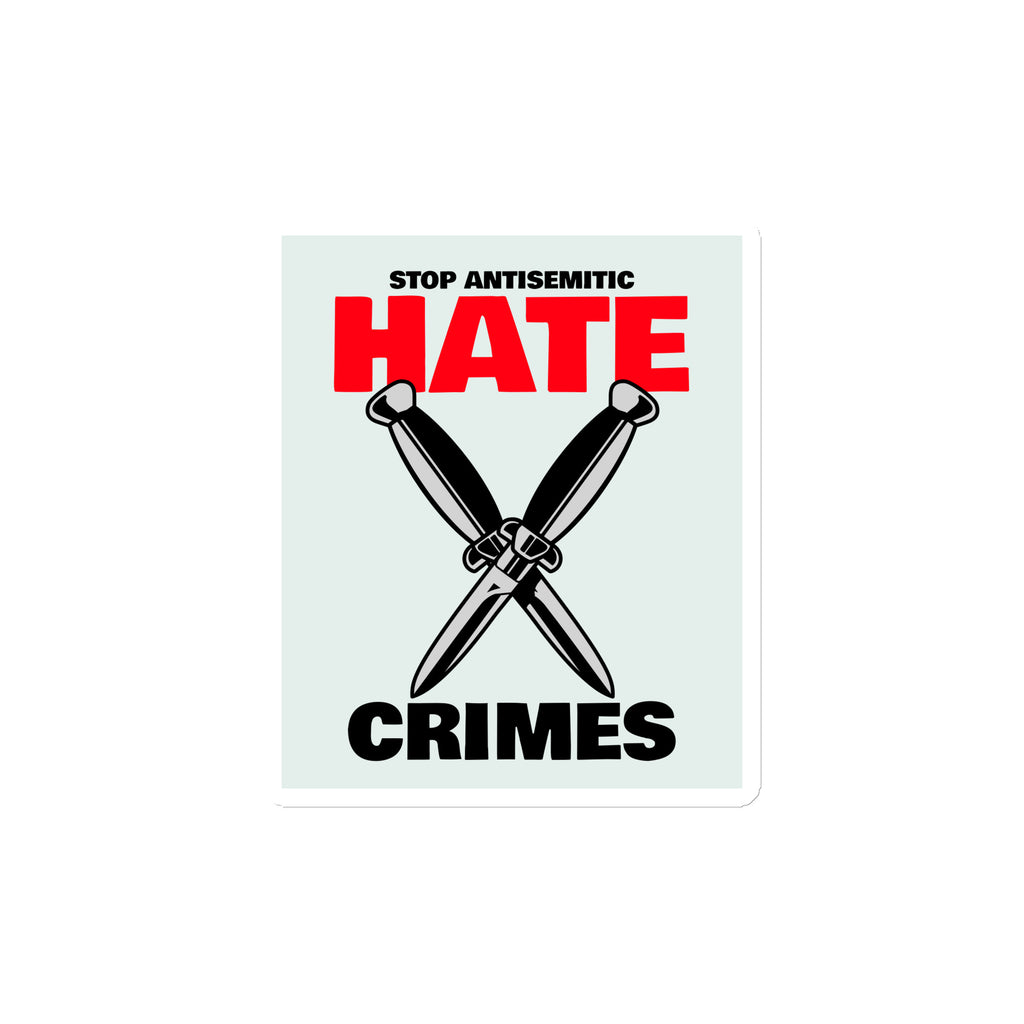 Antisemitic Hate Crimes | Die-Cut Magnet