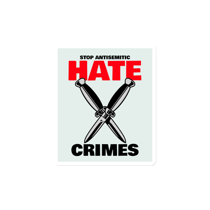 Antisemitic Hate Crimes | Die-Cut Magnet