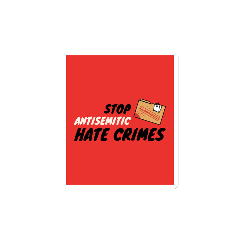 Antisemitic Hate Crimes | Die-Cut Magnet