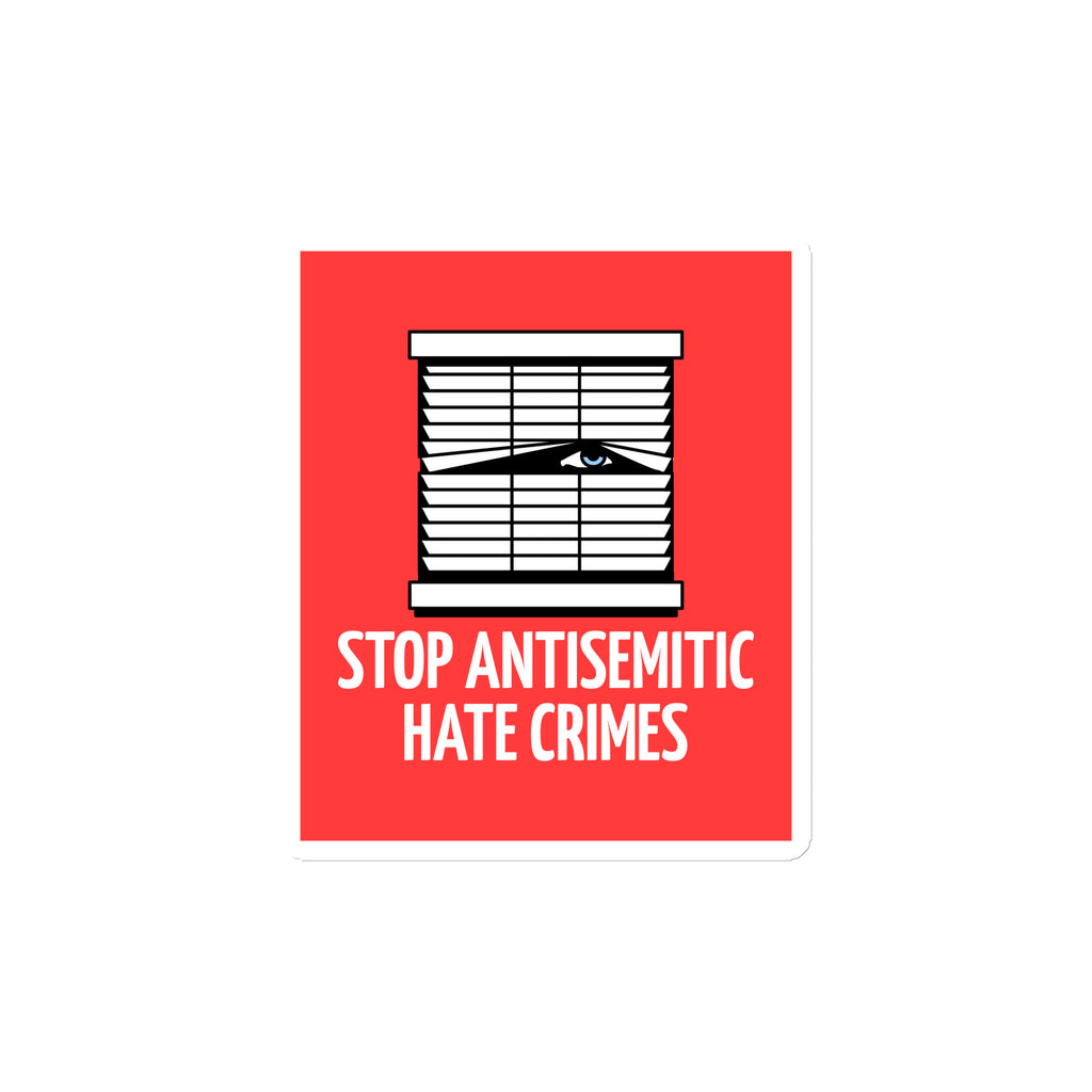 Antisemitic Hate Crimes | Die-Cut Magnet