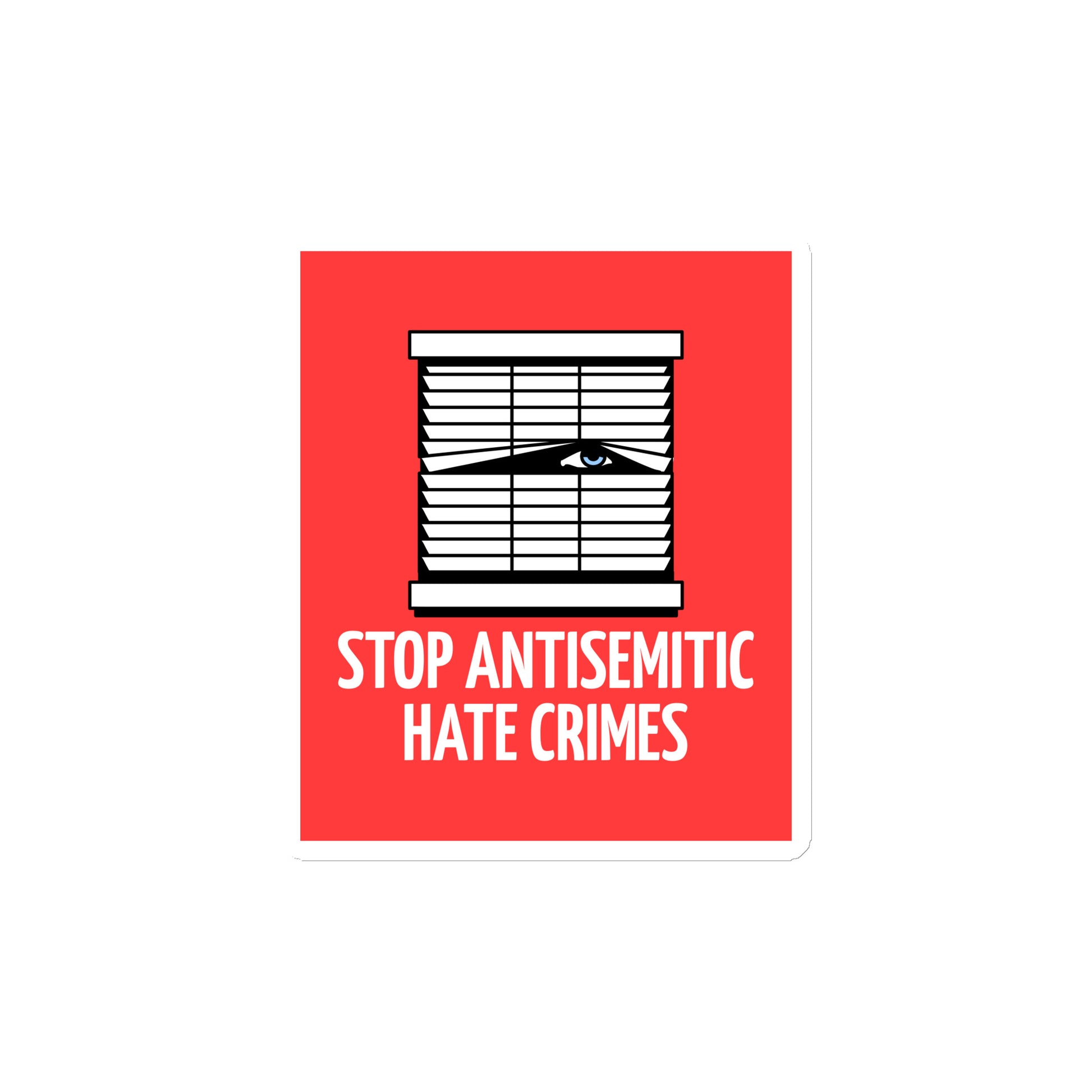 Antisemitic Hate Crimes | Die-Cut Magnet