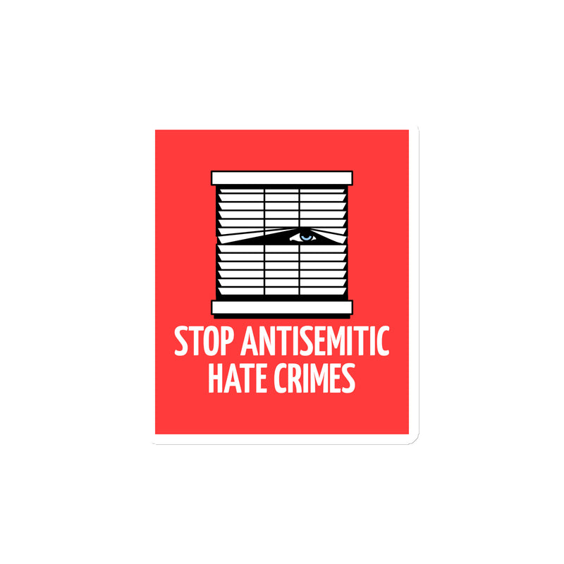 Antisemitic Hate Crimes | Die-Cut Magnet