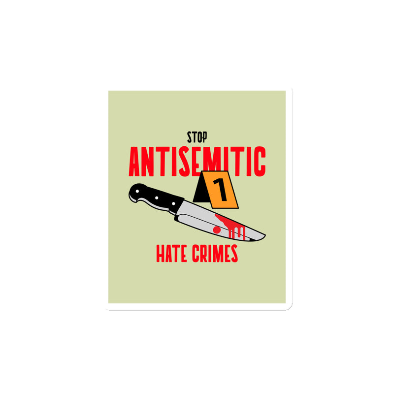 Antisemitic Hate Crimes | Die-Cut Magnet