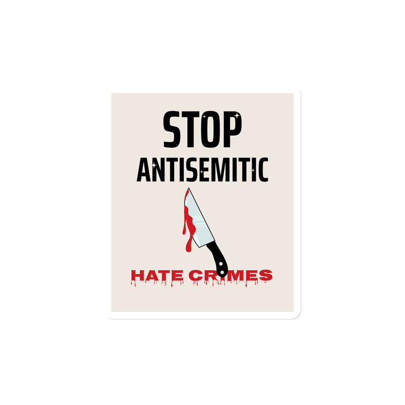Antisemitic Hate Crimes | Die-Cut Magnet