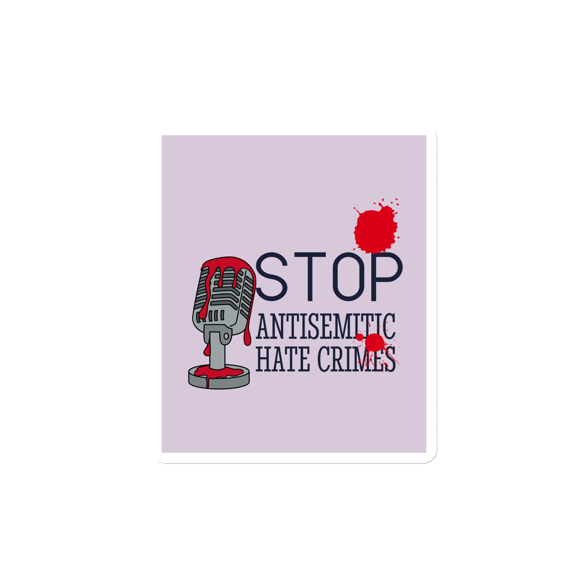 Antisemitic Hate Crimes | Die-Cut Magnet