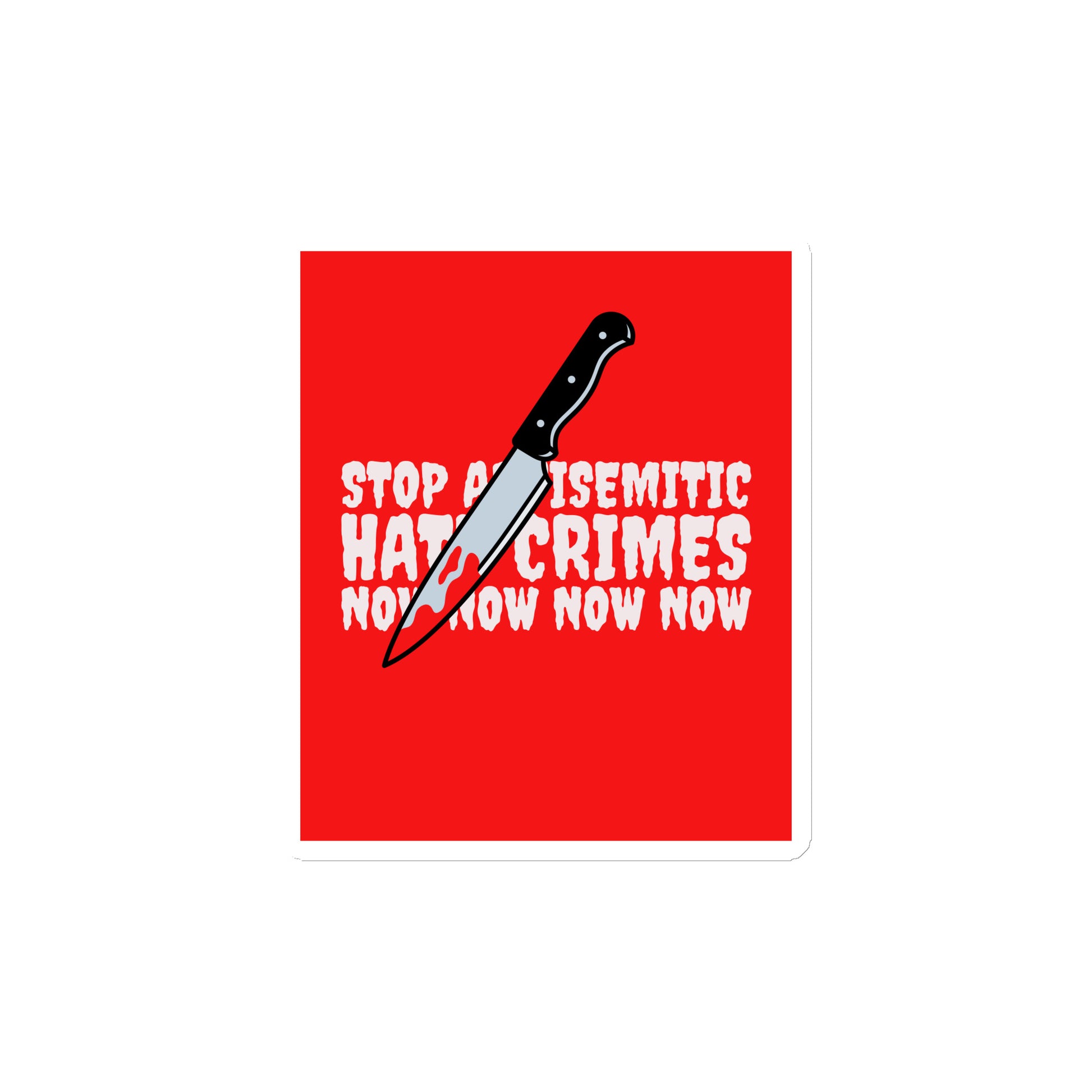 Antisemitic Hate Crimes | Die-Cut Magnet