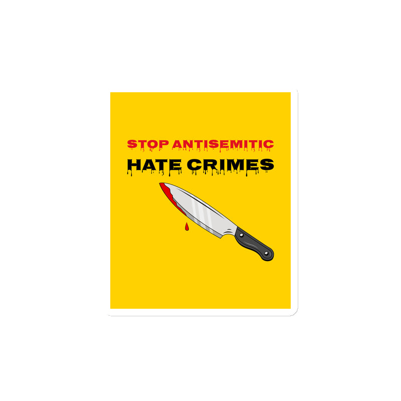 Antisemitic Hate Crimes | Die-Cut Magnet