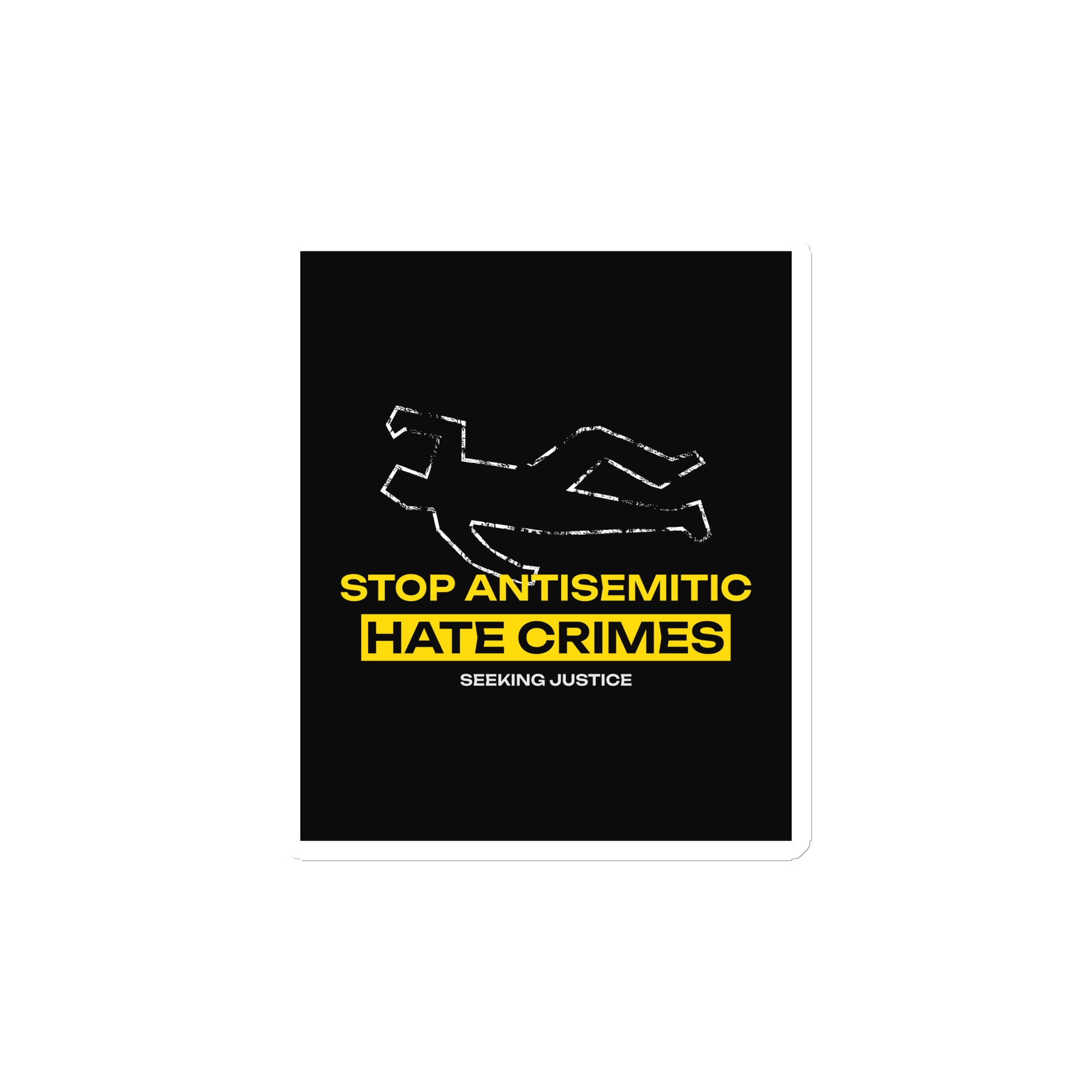 Antisemitic Hate Crimes | Die-Cut Magnet
