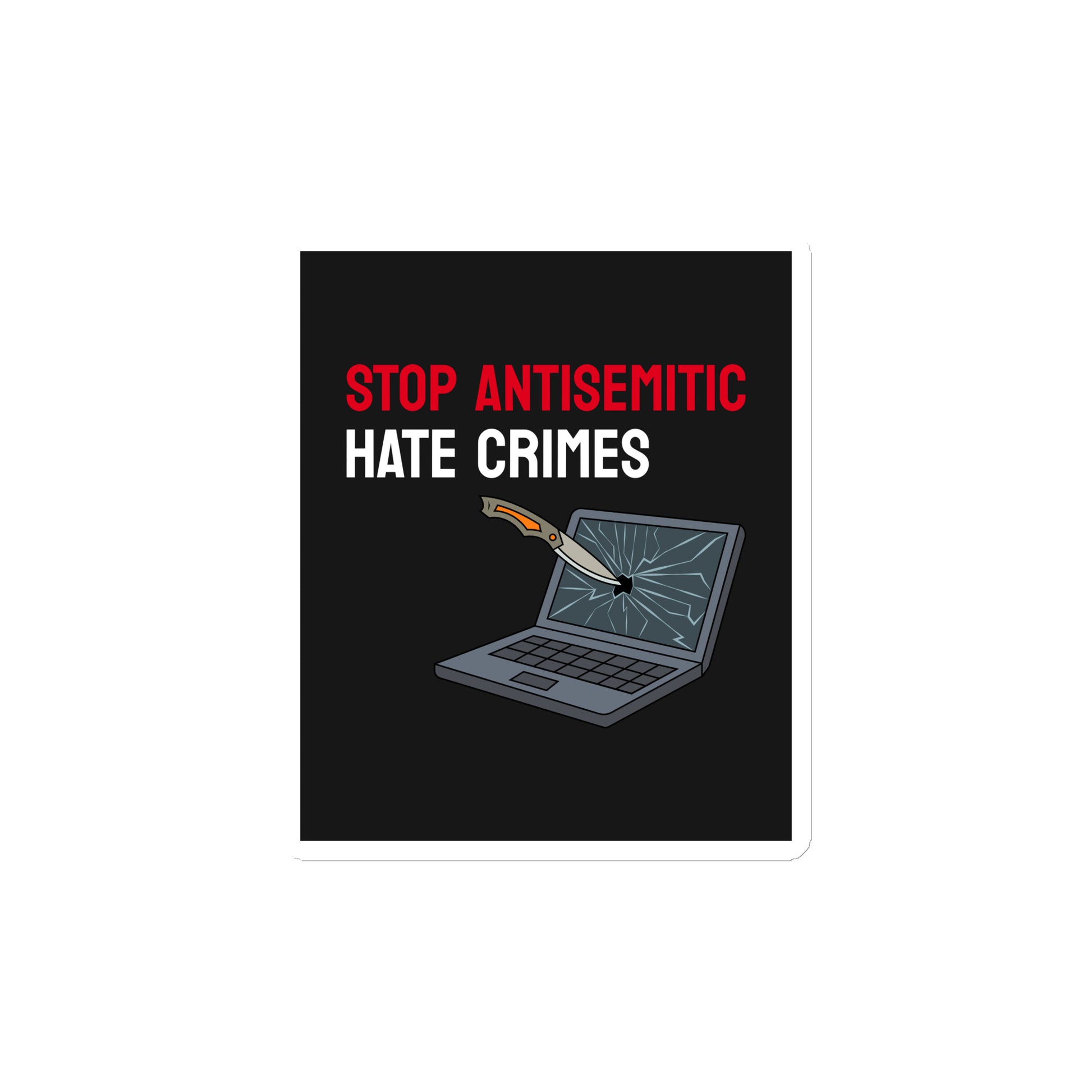 Antisemitic Hate Crimes | Die-Cut Magnet