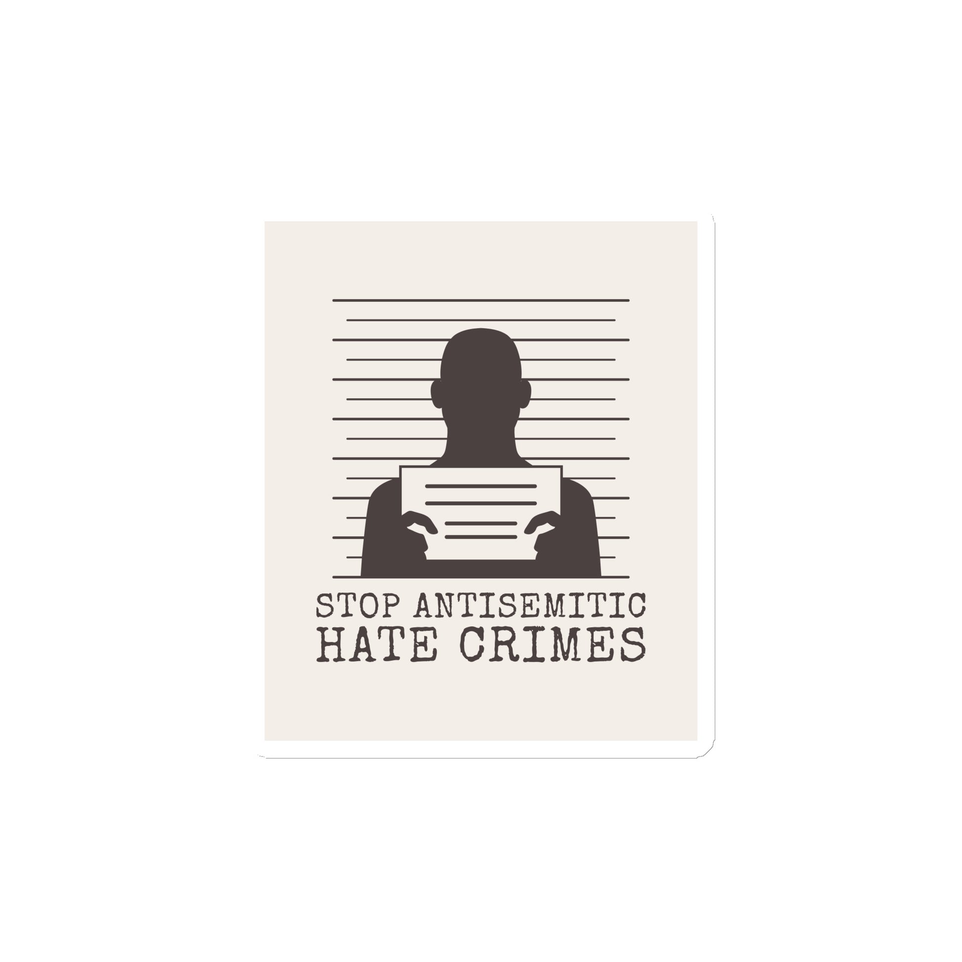 Antisemitic Hate Crimes | Die-Cut Magnet