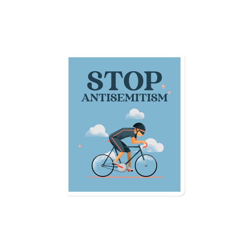 Bike Journey | Stop Antisemitism | Die-Cut Magnet