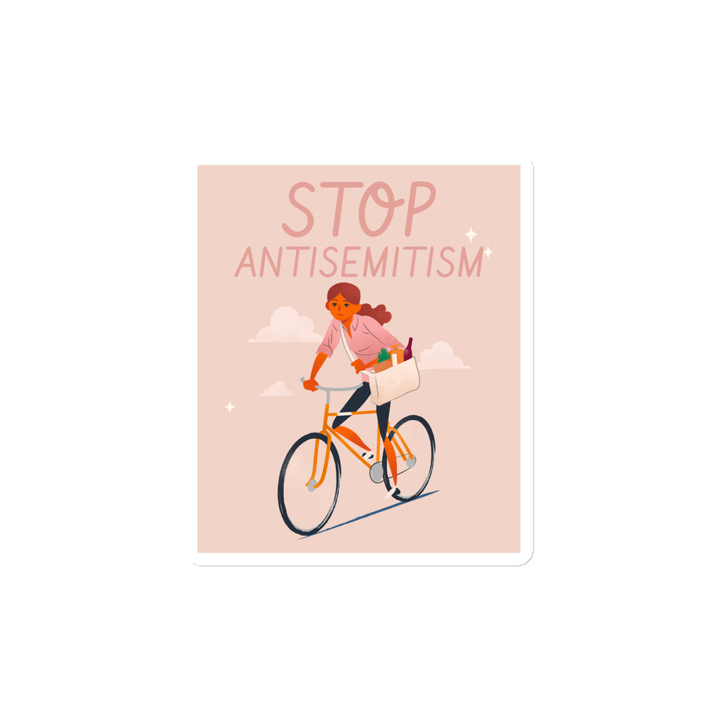 Bike Journey | Stop Antisemitism | Die-Cut Magnet