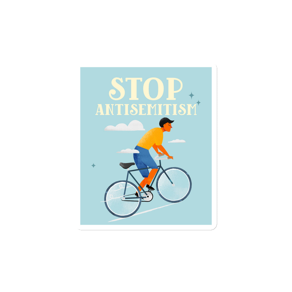 Bike Journey | Stop Antisemitism | Die-Cut Magnet