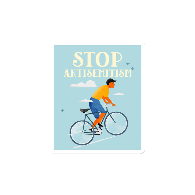 Bike Journey | Stop Antisemitism | Die-Cut Magnet