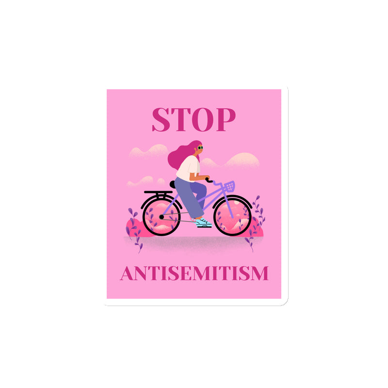 Bike Journey | Stop Antisemitism | Die-Cut Magnet