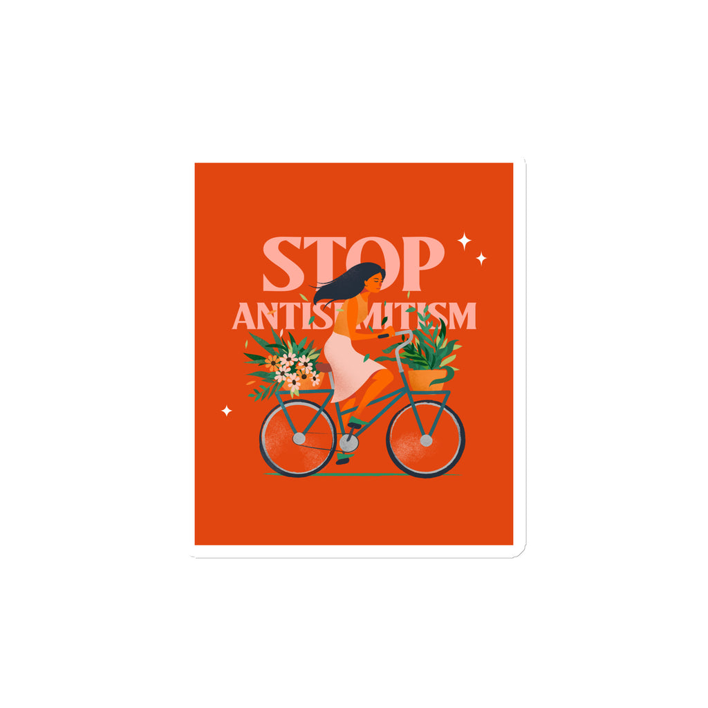 Bike Journey | Stop Antisemitism | Die-Cut Magnet