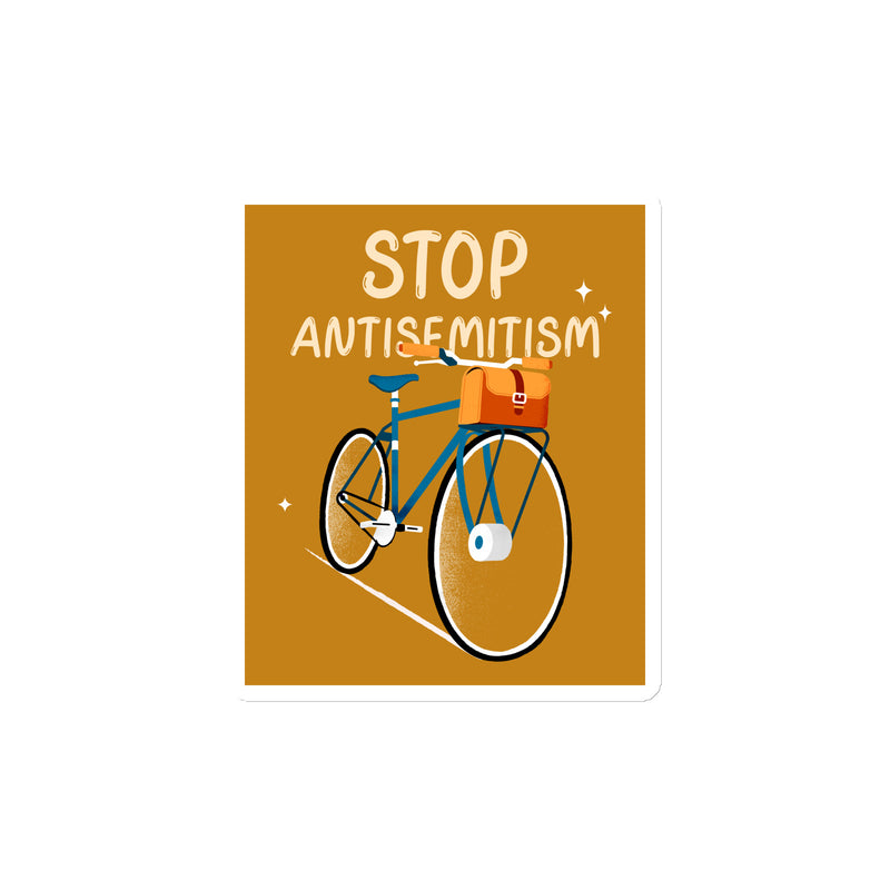 Bike Journey | Stop Antisemitism | Die-Cut Magnet