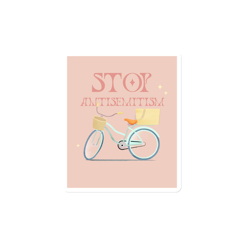 Bike Journey | Stop Antisemitism | Die-Cut Magnet