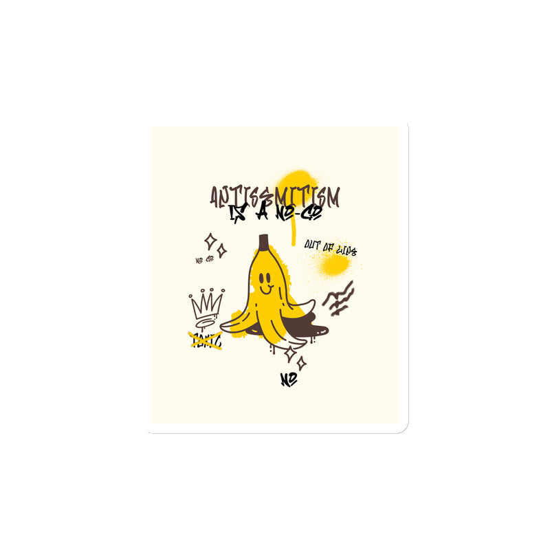 No Go Graffiti Doodle | Antisemitism | Die-Cut Magnet