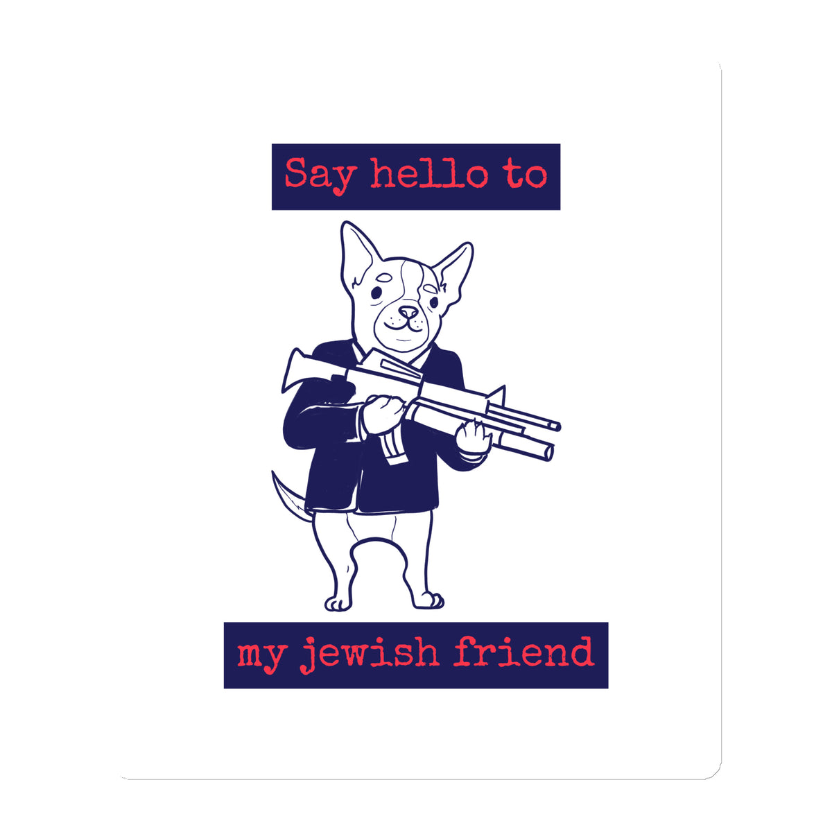 All In For Jews | Die-Cut Magnets Jouparty