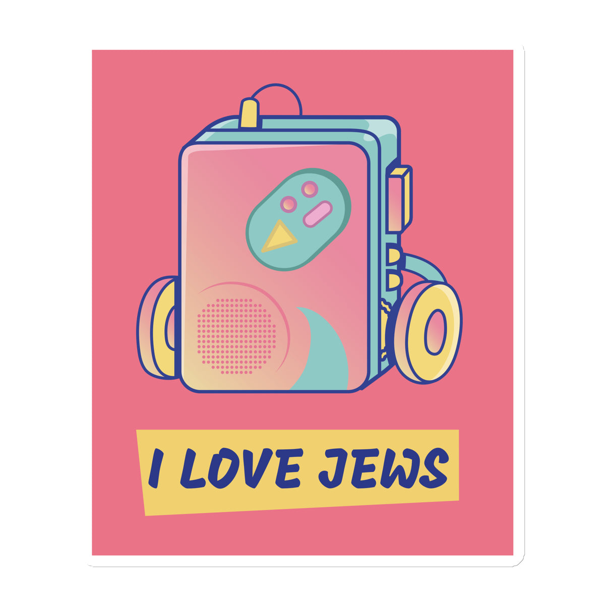 All In For Jews | Die-Cut Magnets Jouparty