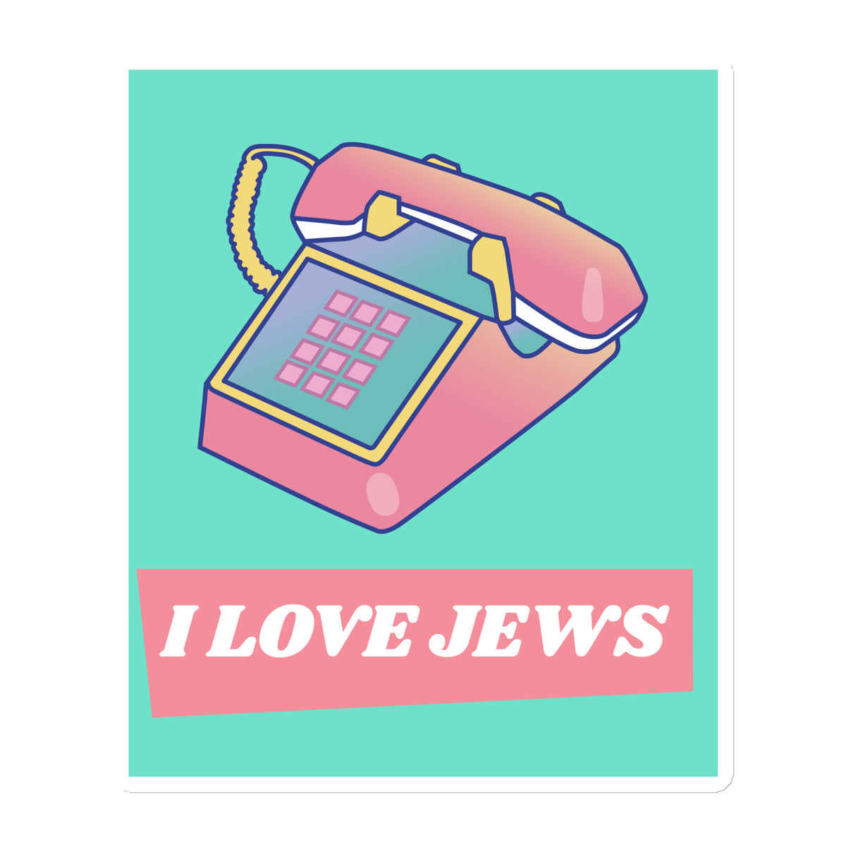 All In For Jews | Die-Cut Magnets Jouparty