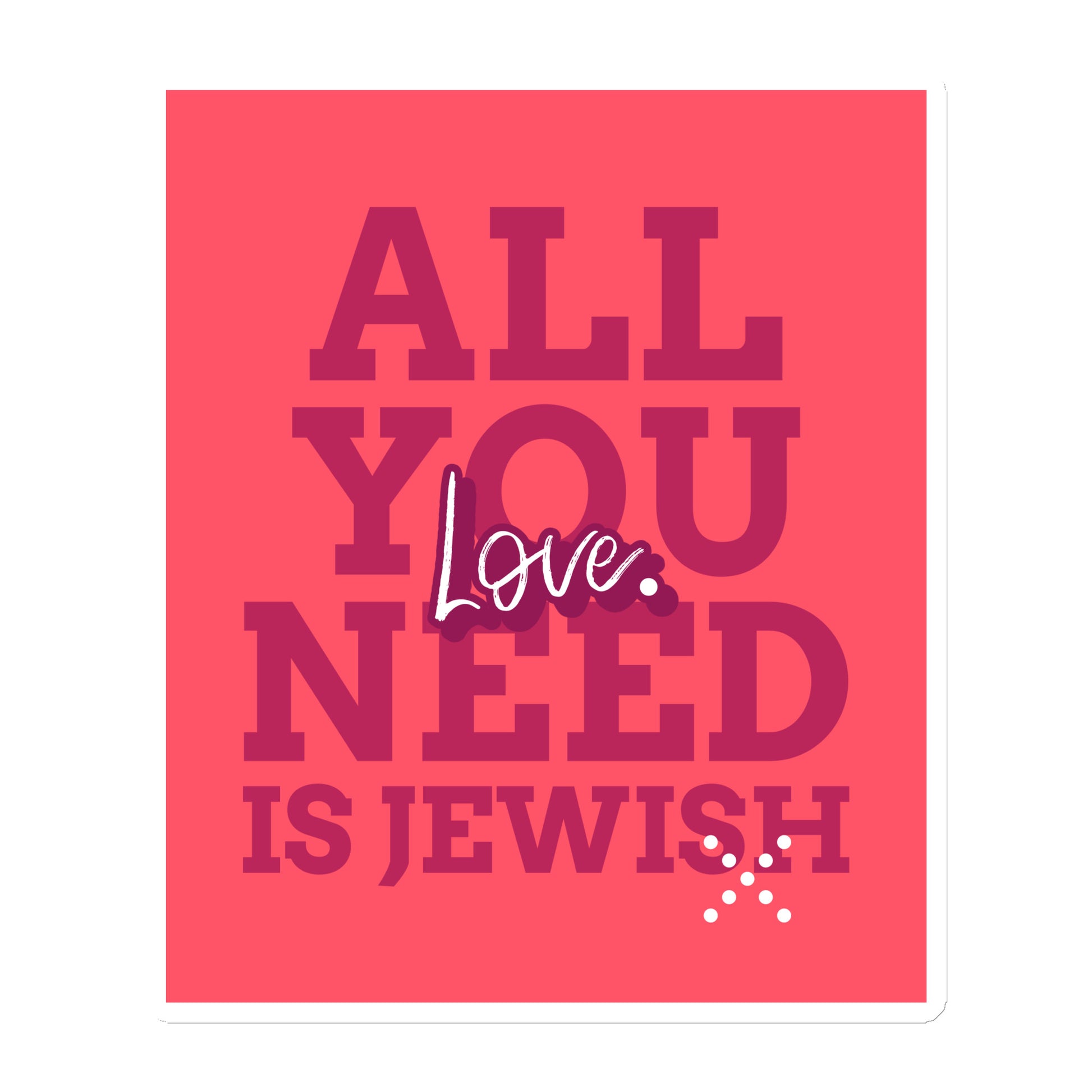 All In For Jews | Die-Cut Magnets Jouparty