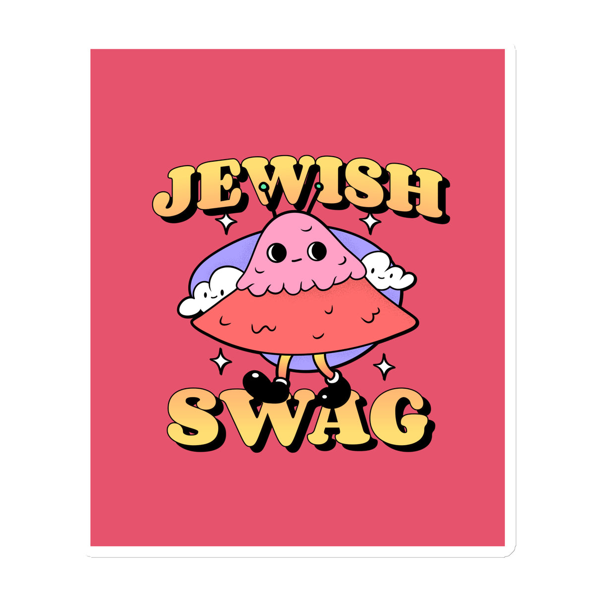 All In For Jews | Die-Cut Magnets Jouparty