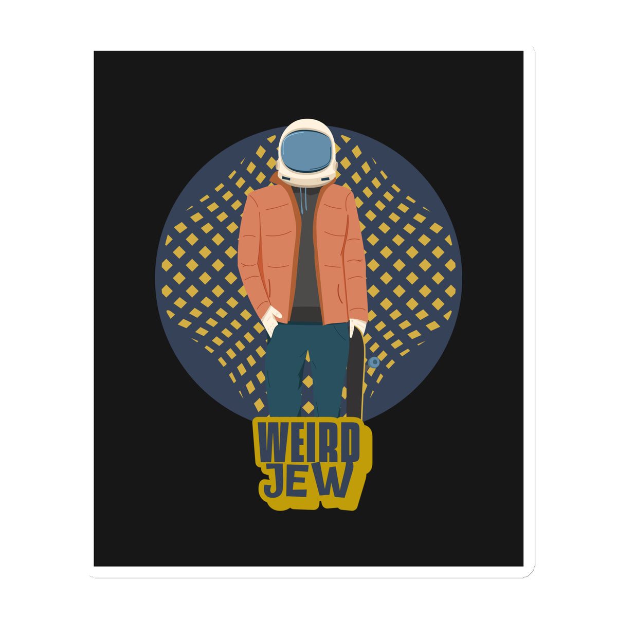 Weird Jew | Die-Cut Magnets Jouparty