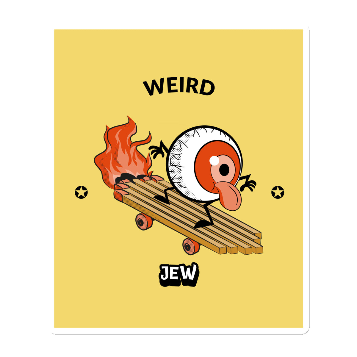 Weird Jew | Die-Cut Magnets Jouparty