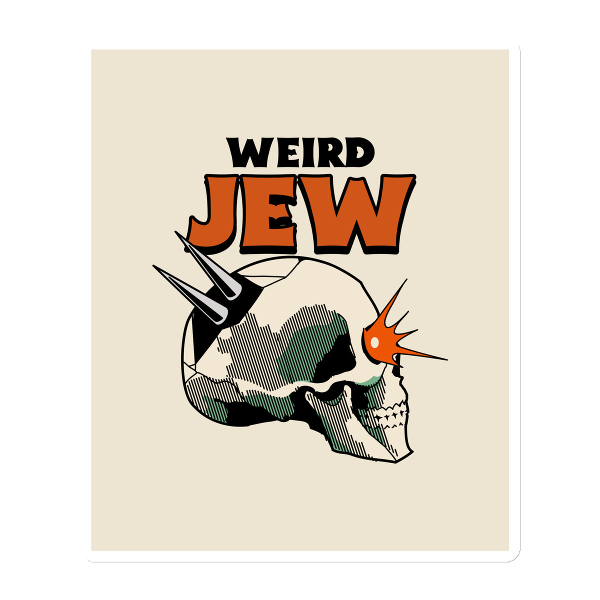 Weird Jew | Die-Cut Magnets Jouparty