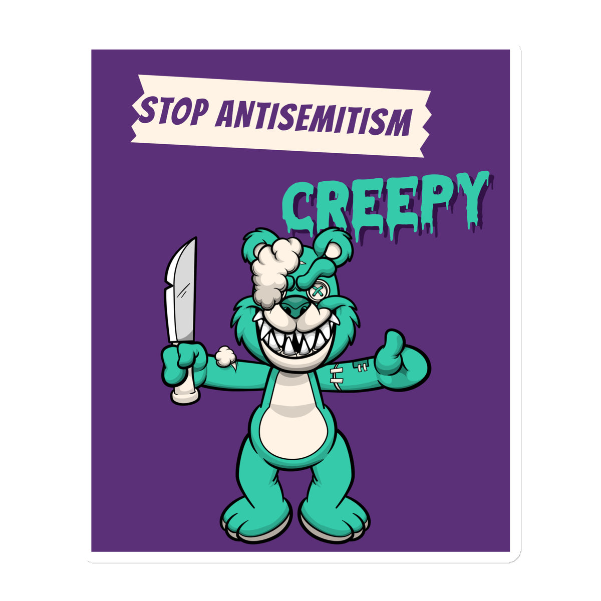 Horror Movie | Antisemitism | Die-Cut Magnet Jouparty