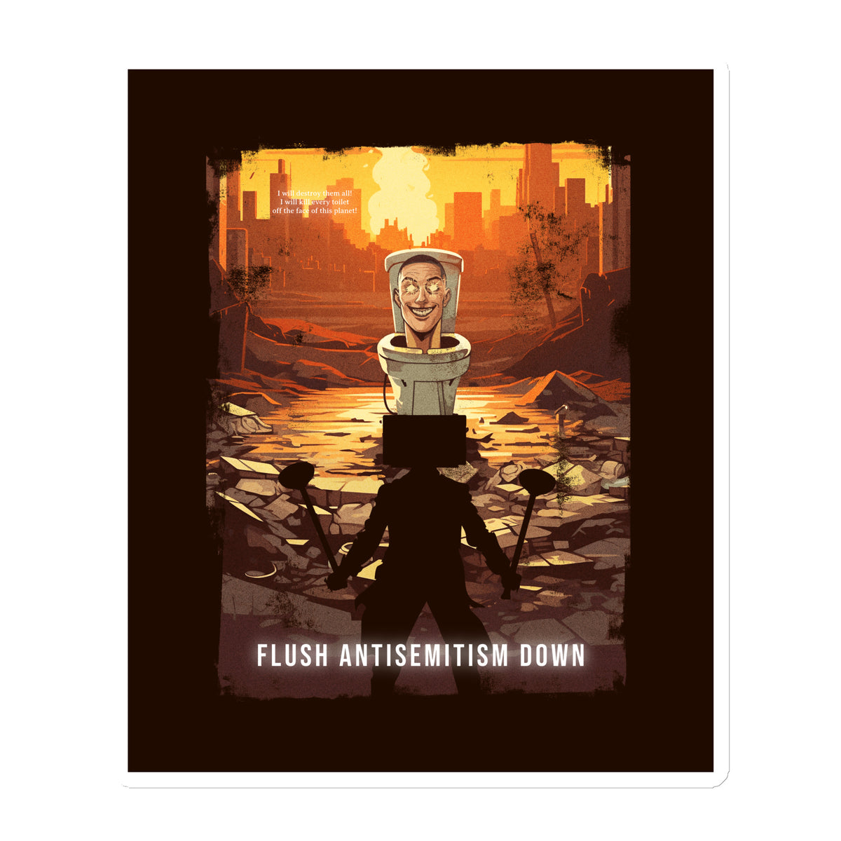 Horror Movie | Antisemitism | Die-Cut Magnet Jouparty