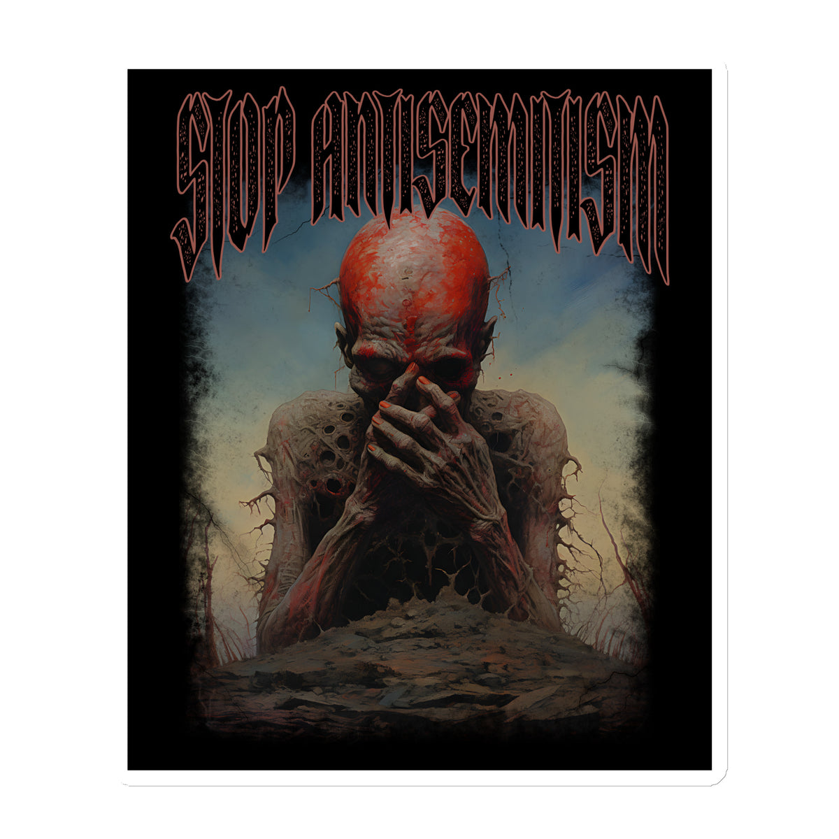Horror Movie | Antisemitism | Die-Cut Magnet Jouparty