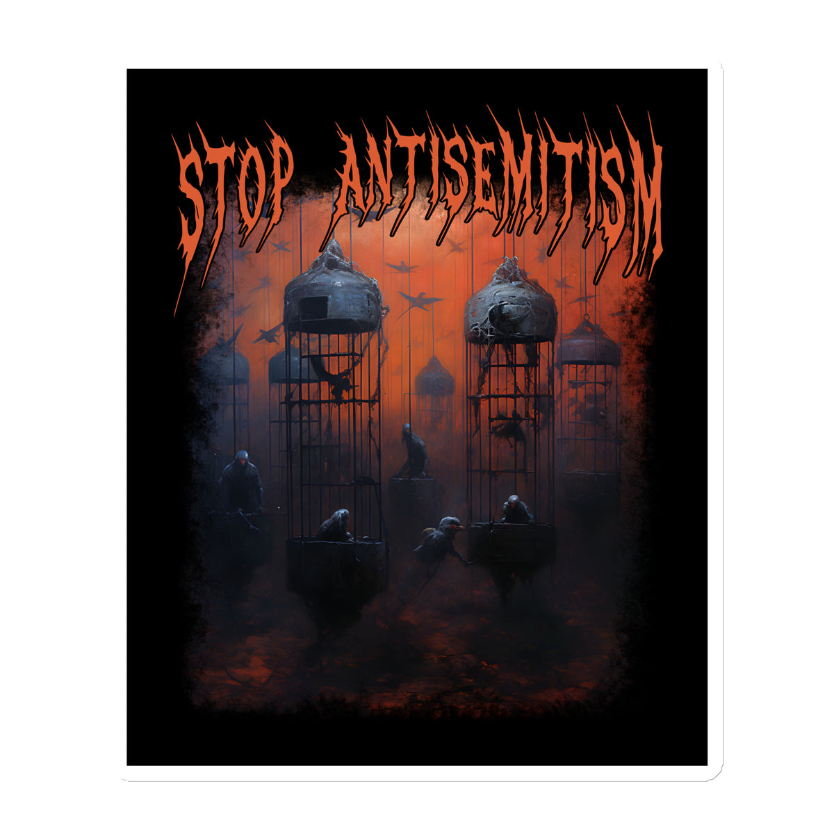 Horror Movie | Antisemitism | Die-Cut Magnet Jouparty
