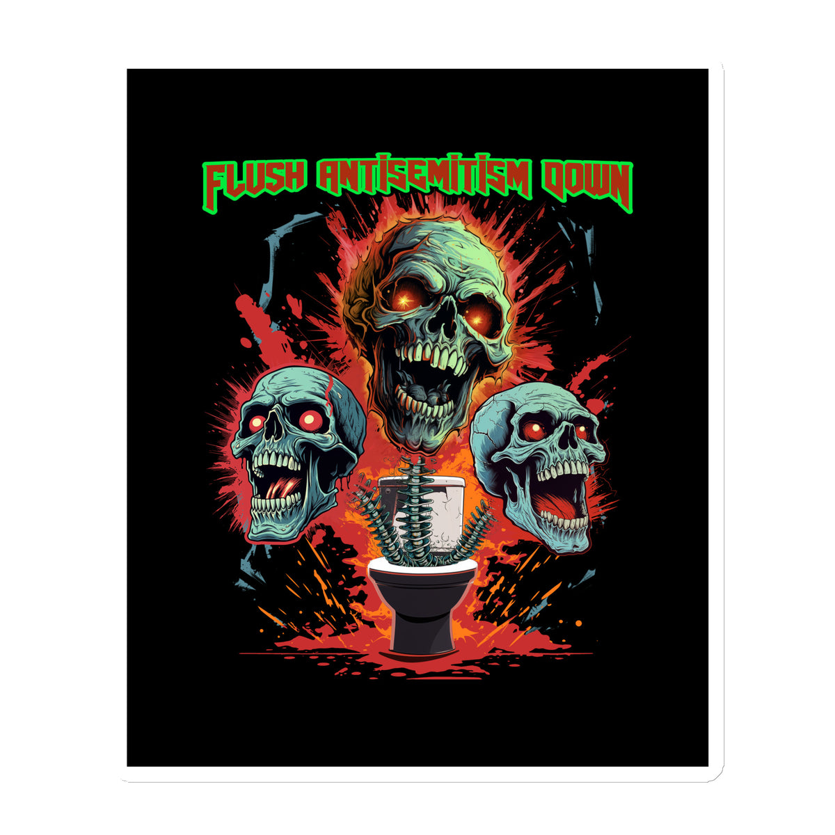 Horror Movie | Antisemitism | Die-Cut Magnet Jouparty