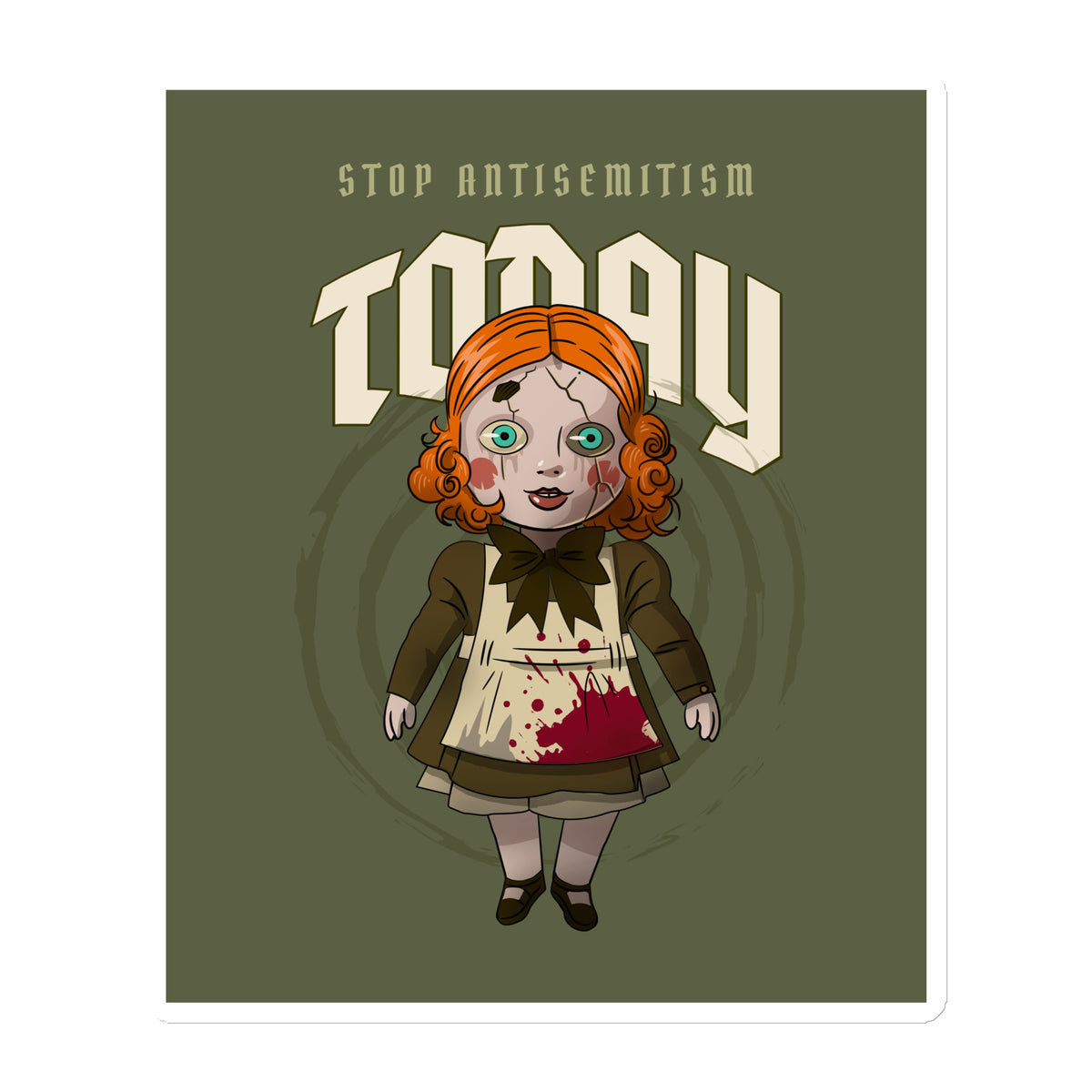 Horror Movie | Antisemitism | Die-Cut Magnet Jouparty