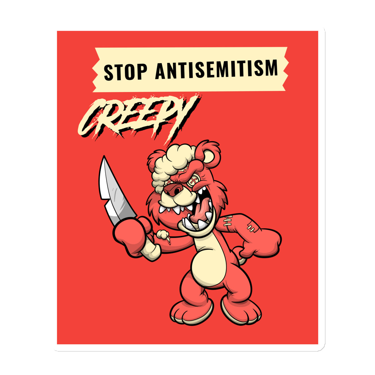 Horror Movie | Antisemitism | Die-Cut Magnet Jouparty