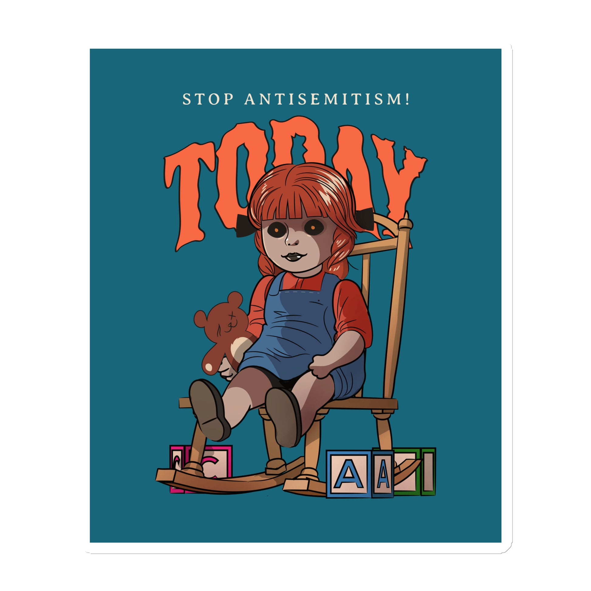 Horror Movie | Antisemitism | Die-Cut Magnet Jouparty