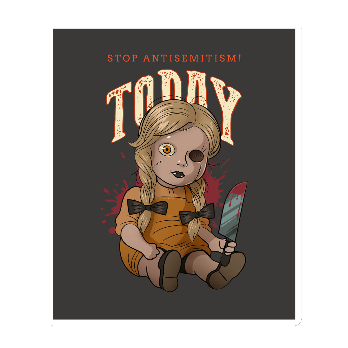 Horror Movie | Antisemitism | Die-Cut Magnet Jouparty