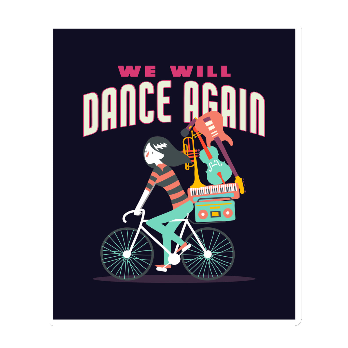 We Will Dance Again | Die-Cut Magnet Jouparty