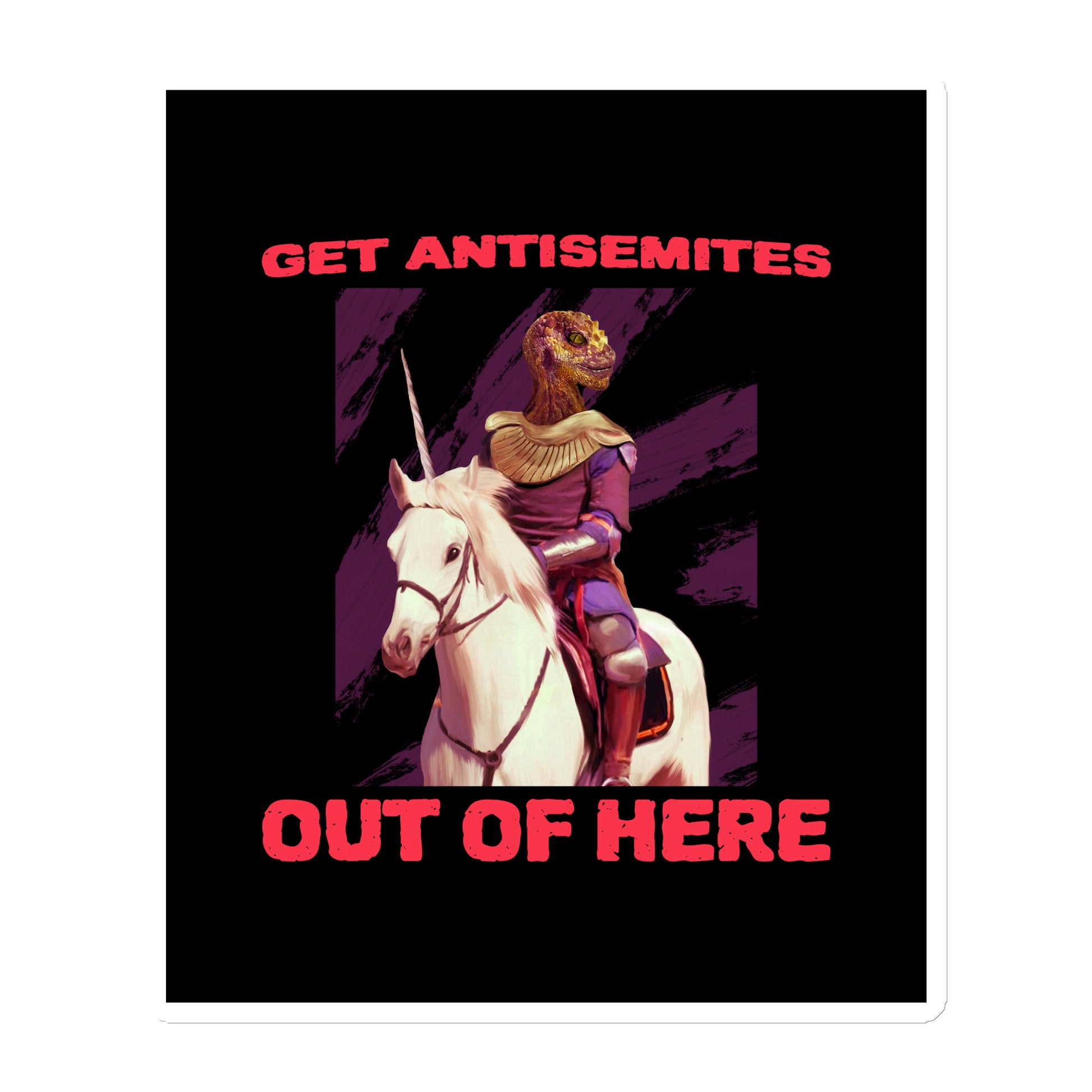 Get Alien Out | Antisemitism | Die-Cut Magnet Jouparty