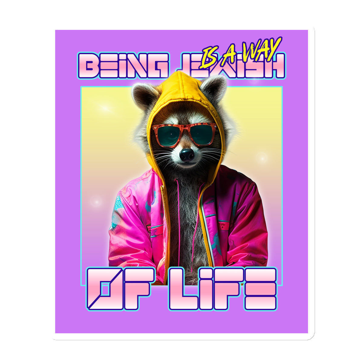 Mr Racoon | Die-Cut Magnet Jouparty