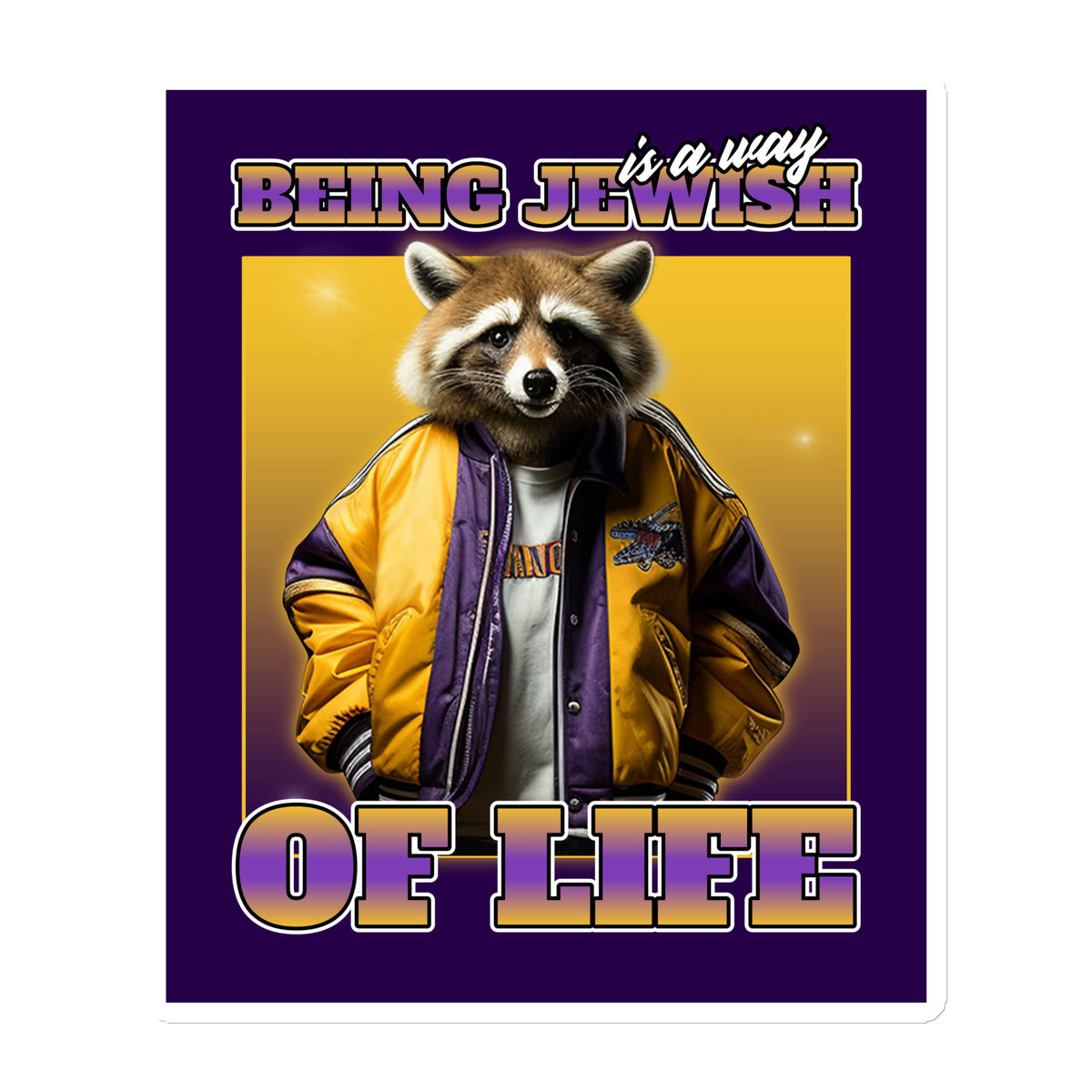 Mr Racoon | Die-Cut Magnet Jouparty
