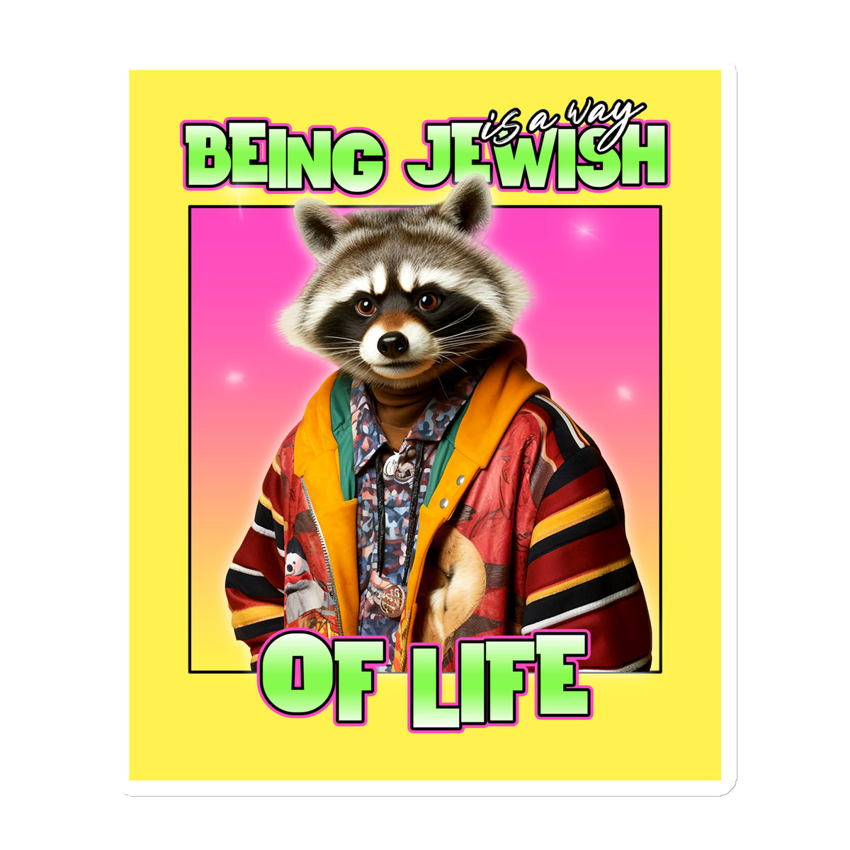 Mr Racoon | Die-Cut Magnet Jouparty