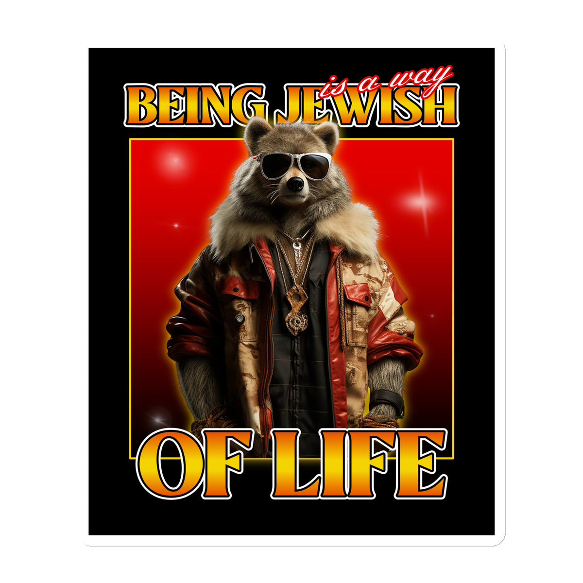 Mr Racoon | Die-Cut Magnet Jouparty