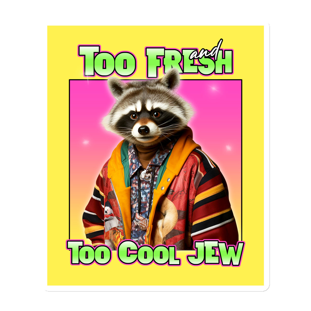 Mr Racoon | Die-Cut Magnet Jouparty