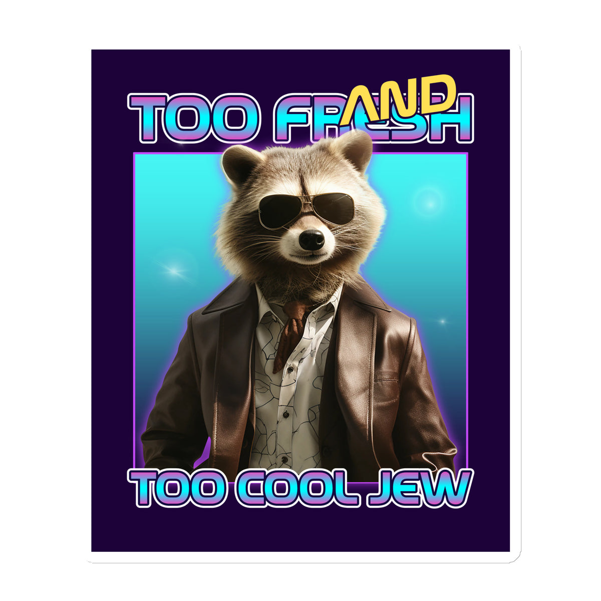 Mr Racoon | Die-Cut Magnet Jouparty