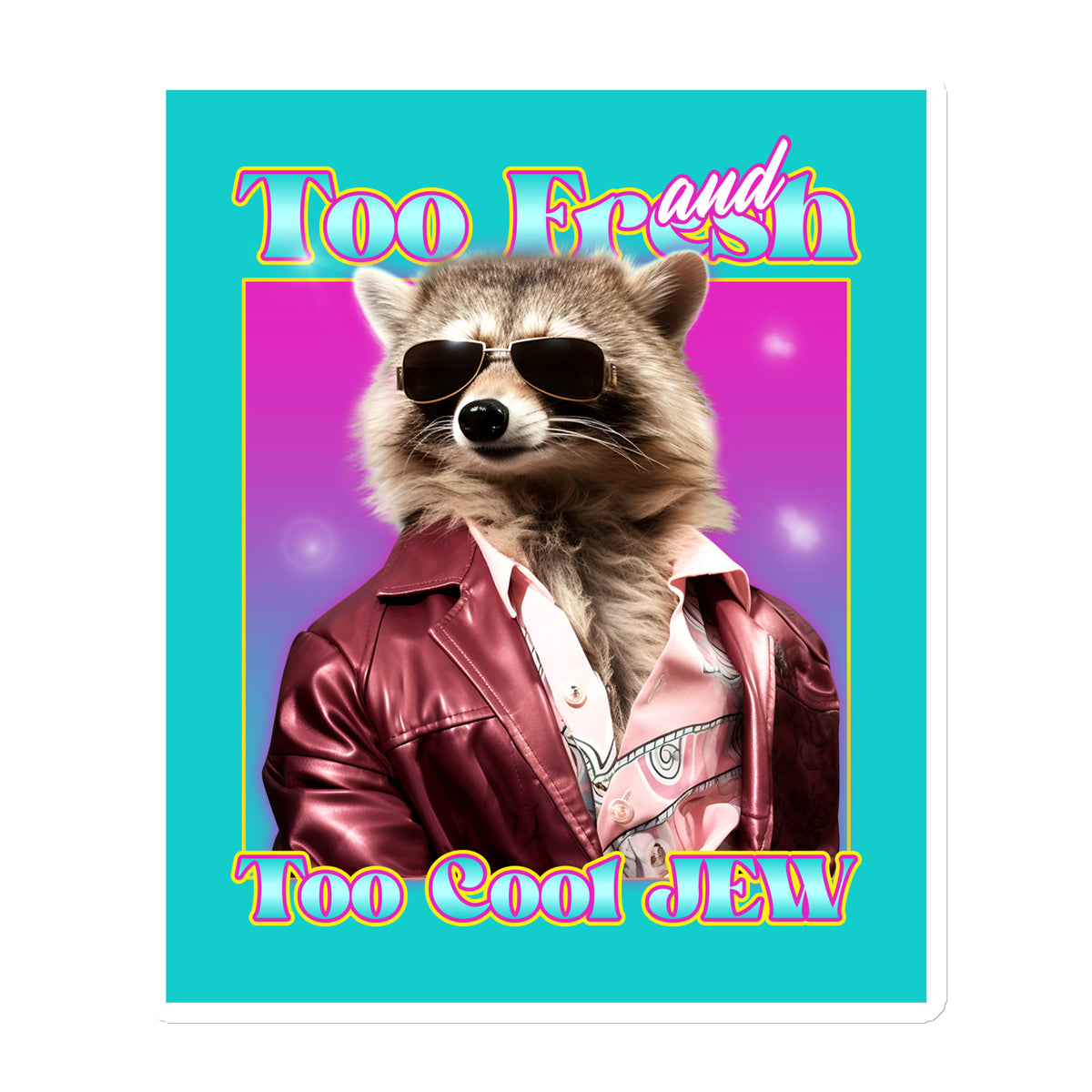 Mr Racoon | Die-Cut Magnet Jouparty