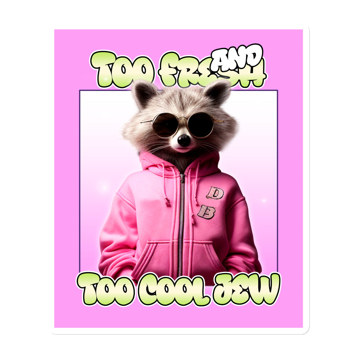 Mr Racoon | Die-Cut Magnet Jouparty